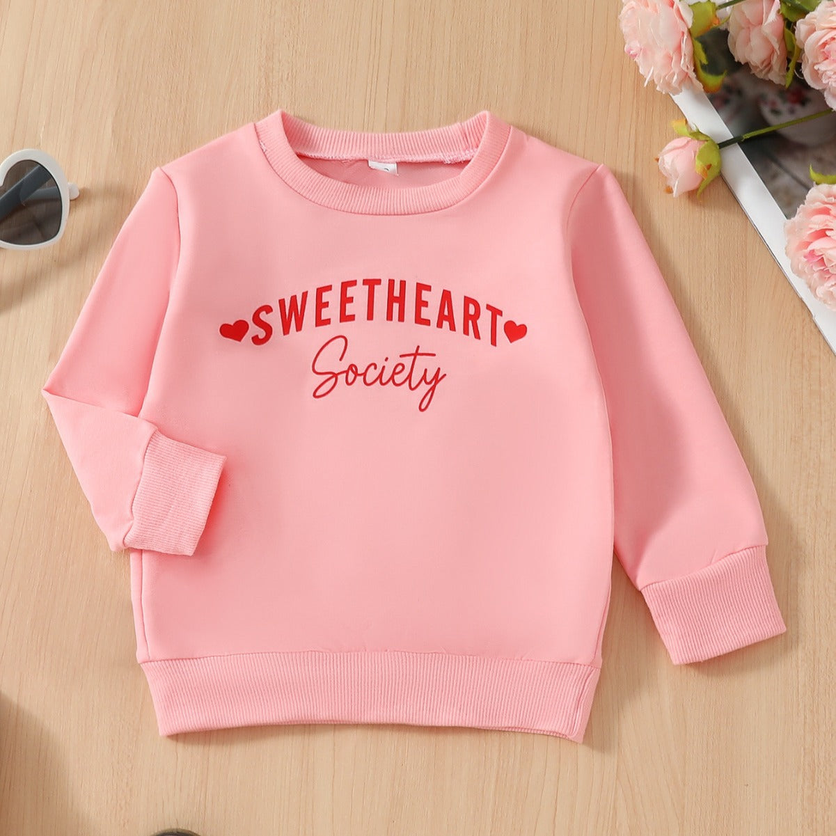 Single Sweater Cute Letters Printing