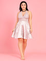Da Intimo Women's Champange Gold 2 Pc Satin Bridal Babydoll Set - Da Intimo