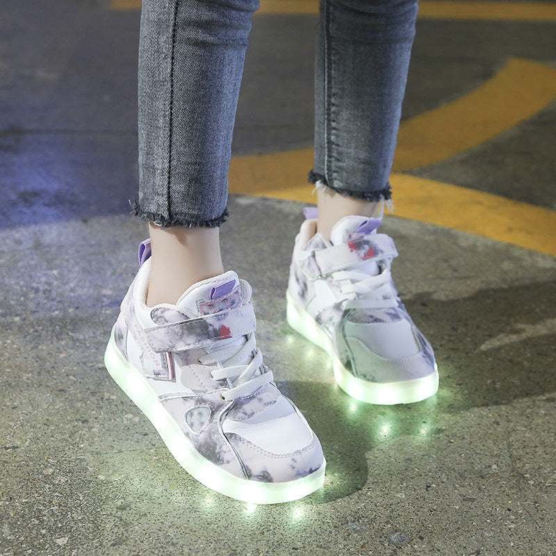 Children's Casual Light Running Soft-soled Luminous Shoes