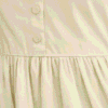 Women's Cream Shirt Collar Midi Dress | Solid A-Line Casual Cotton Blend Dress